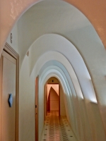 Arches in the attic, Antoni Gaudí's Casa Batlló, Barcelona