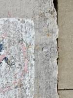 91 CG, MB.  Chicago lakefront stone carvings, between Belmont and Diversey Harbors. 2019