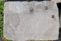 Floral pattern. Chicago lakefront stone carvings, between Diversey and Belmont. 2022