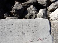 HT. Chicago lakefront stone carvings, Diversey Harbor. 2019