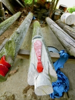 Poles in the workshop Poles in the workshop
