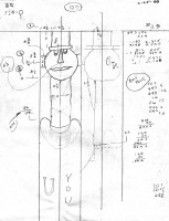 D. Bill. Plan for figure with small hat. Carved utility pole. 8\'. 2001, Danvers, Il D. Bill. Plan for figure with small hat. Carved utility pole. 8\'. 2001, Danvers, Il