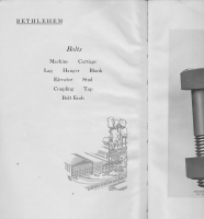 Bethlehem Steel Co. Bolts, Nuts, Rivets catalog 1920