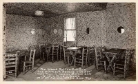 Lovely wall patterns at the Bottle Cap Inn