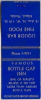 Famous Bottle Cap Inn matchbook