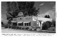 Miami's famous Bottle Cap Inn promotional postcard
