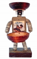 Bottle-cap figure with Captain & Tenille 8-Track body