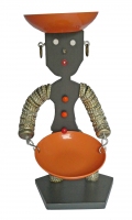 Black one-piece bottle-cap figure