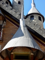 Funnel structure at Alex Rico's art environment in Chicago's Bridgeport neighborhood