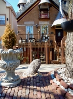 Front parkway view at Alex Rico's art environment in Chicago's Bridgeport neighborhood