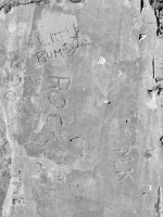 DCP, Little Bums, Jim, Mo, Rock, M.K., A, I, TME. Chicago lakefront stone carvings, Calumet Park. 2024 DCP, Little Bums, Jim, Mo, Rock, M.K., A, I, TME. Chicago lakefront stone carvings, Calumet Park. 2024