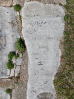 Autograph rock: Chris, C+K, R+J, Mike+, L.A., Tim, Tinot, Mike, Brad, Ann, MYS, OH, CH. Chicago lakefront stone carvings, Calumet Park. 2019 Autograph rock: Chris, C+K, R+J, Mike+, L.A., Tim, Tinot, Mike, Brad, Ann, MYS, OH, CH. Chicago lakefront stone carvings, Calumet Park. 2019