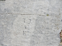 T.J. \"92\" KJ. Chicago lakefront stone carvings, Calumet Park. 2019