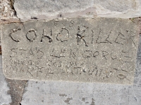 Coho Killer, EJB, Stas, Len, Gorge, Celeste, others. Chicago lakefront stone carvings, Calumet Park. 2019 Coho Killer, EJB, Stas, Len, Gorge, Celeste, others. Chicago lakefront stone carvings, Calumet Park. 2019