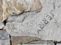 1957, Jerry, A. Chicago lakefront stone carvings, Calumet Park. 2019 1957, Jerry, A. Chicago lakefront stone carvings, Calumet Park. 2019
