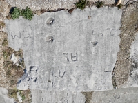 Autograph rock: Rita +, Al, LV, CMK, RM, IGC, Boz, Arch, Carol. Chicago lakefront stone carvings, Calumet Park. 2024 Autograph rock: Rita +, Al, LV, CMK, RM, IGC, Boz, Arch, Carol. Chicago lakefront stone carvings, Calumet Park. 2024