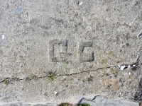 QC, detail. Chicago lakefront stone carvings, Calumet Park. 2019 QC, detail. Chicago lakefront stone carvings, Calumet Park. 2019