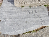 Bill, John K., WIM, D.S. Chicago lakefront stone carvings, Calumet Park. 2019 Bill, John K., WIM, D.S. Chicago lakefront stone carvings, Calumet Park. 2019