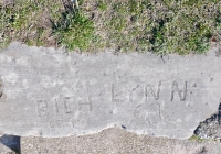 RIch 69, Lynn 69. Chicago lakefront stone carvings, Calumet Park. 2024 RIch 69, Lynn 69. Chicago lakefront stone carvings, Calumet Park. 2024