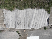 \"Red\", CE, IBM + Love, Dave, MA, R, A. Chicago lakefront stone carvings, Calumet Park. 2024 \"Red\", CE, IBM + Love, Dave, MA, R, A. Chicago lakefront stone carvings, Calumet Park. 2024