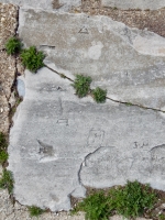 J+H, D, D, W, Sue, triangle. Chicago lakefront stone carvings, Calumet Park. 2019 J+H, D, D, W, Sue, triangle. Chicago lakefront stone carvings, Calumet Park. 2019