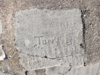 CM, Tony B., D.H. Chicago lakefront stone carvings, Calumet Park. 2024 CM, Tony B., D.H. Chicago lakefront stone carvings, Calumet Park. 2024