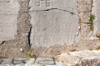 BS. Chicago lakefront stone carvings, Calumet Park. 2020