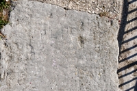 DEB. Chicago lakefront stone carvings, Calumet Park. 2019