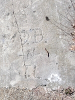 D.B. -N- J.L. Chicago lakefront stone carvings, Calumet Park. 2024
