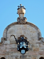 Roofline detail, Antoni Gaudí's Casa Calvet, 1900, Barcelona