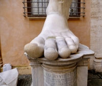 Colossal foot at the Capitoline Museum, Rome