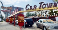 Neon sign for Car Town, Western Avenue near Chicago Avenue, Chicago.-Roadside Art