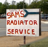Sam's Radiator Serivce, Beyer Way, Chula Vista, California-Roadside Art