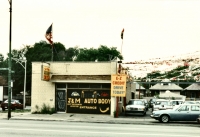 J&M Auto Body, now JC's Steak & Hoagie, Western Avenue and 72nd St.-Roadside Art