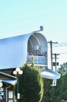 World's largest mailbox, Casey, Illinois, with tourists