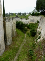 Moat at Chinon Castle