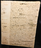 Manuscript, Balzac Museum at the Chateau de Sache, Chateau D'Azay-Le-Rideau