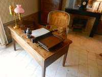 Balzac's writing desk, Balzac Museum at the Chateau de Sache, Chateau D'Azay-Le-Rideau