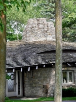 Earl Young Mushroom house, 2004, Charlevoix, Michigan