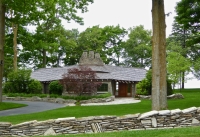 Earl Young Mushroom house, 2015, Charlevoix, Michigan