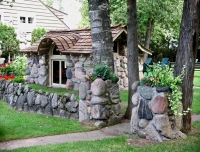 Earl Young Mushroom house, 2004, Charlevoix, Michigan