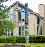 Not an Earl Young house, but a nice totem, 2015, Charlevoix, Michigan