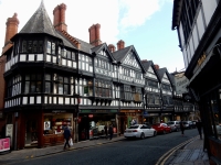 Chester, England. Many of the ye olde buildings were erected in the 19th century