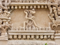 Snakes, Ferdinand Cheval tomb, Hauterives, France Snakes, Ferdinand Cheval tomb, Hauterives, France