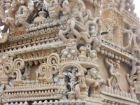 Complex details, Ferdinand Cheval tomb, Hauterives, France Complex details, Ferdinand Cheval tomb, Hauterives, France