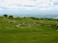 The Hurlers stone circles, near Minions, Cornwall, on Bodmin Moor