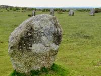 The Hurlers stone circles, near Minions, Cornwall, on Bodmin Moor