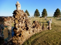 Father Paul Dobberstein's Crucifixion Group, St. Joseph Cemetery, Wesley, Iowa. 1920s