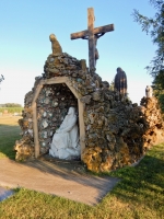 Father Paul Dobberstein's Crucifixion Group, St. Joseph Cemetery, Wesley, Iowa. 1920s