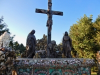 Father Paul Dobberstein's Crucifixion Group, St. Joseph Cemetery, Wesley, Iowa. 1920s